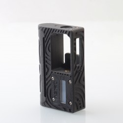 MISSION XV Astro Style DNA 60W Boro Mod - Black Topo, P12 3D Print, VW 1~60W, 1 x 18650, Evolv DNA60 Chipset
