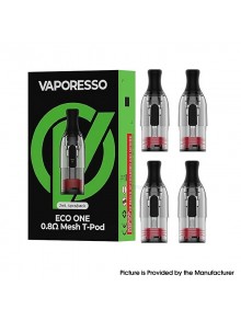 [Ships from Bonded Warehouse] Authentic Vaporesso Eco One Pod Cartridge - 2ml, 0.8ohm Mesh T-pod (4 PCS)