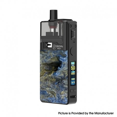 [Ships from Bonded Warehouse] Authentic LVE Orion II Pro Plus 50W Pod Mod Kit - Black Azure Goldstorm, Standard Pod Cartridge