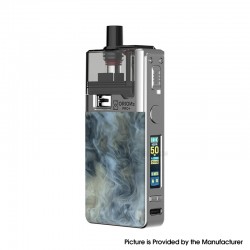 [Ships from Bonded Warehouse] Authentic LVE Orion II Pro Plus 50W Pod Mod Kit - Silver Smoked Marble, Limited Cartridge + RBA