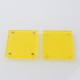 RekaVape Replacement Cover Panel Plate for LVE Orion 2 II / Orion 2 II Pro Pod - Yellow, Monarchy Pattern, Acrylic (2 PCS)