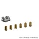 Authentic Thunder Cloud iDot RBA Tank Kit for dotAIO platform - Gun Metal, 3.8ml, 6 x Pins 3.7 / 3.0 / 2.6 / 2.0 / 1.5 / 1.0mm