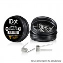 Authentic Thunder Cloud iDot Ni80 Pre-Built Coil 2-Core Clapton Coil - 0.32ohm, 26Ga x 2 + 38Ga (10 PCS)