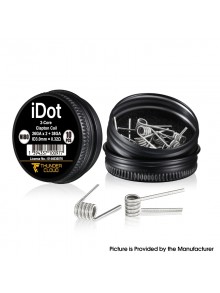 Authentic Thunder Cloud iDot Ni80 Pre-Built Coil 2-Core Clapton Coil - 0.32ohm, 26Ga x 2 + 38Ga (10 PCS)