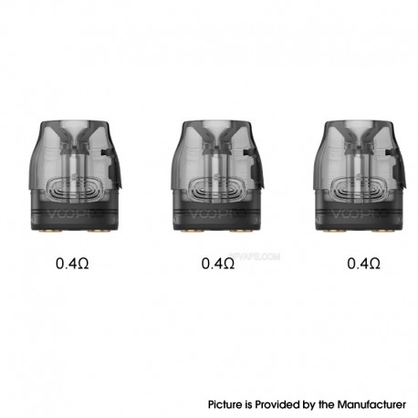 [Ships from Bonded Warehouse] Authentic VOOPOO Vmate Cartridge V4 for Vmate / V.THRU Pro Kit 3ml - 0.4ohm, Top Filling (3 PCS)
