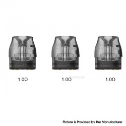 [Ships from Bonded Warehouse] Authentic VOOPOO Vmate Cartridge V4 for Vmate / V.THRU Pro Kit 3ml - 1.0ohm, Top Filling (3 PCS)