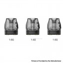 [Ships from Bonded Warehouse] Authentic VOOPOO Vmate Cartridge V4 for Vmate / V.THRU Pro Kit 3ml - 1.0ohm, Top Filling (3 PCS)