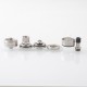 Authentic Fantasy Tank 2 MTL / DL Atomizer - Silver, 4ml, Compatible with Vaporesso GTX / Voopoo PNP Coils, 22mm Diameter