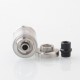 Rekavape NFGTA Style RTA Atomizer - Silver, 3ml, Air Pin 1.0, 1.2, 2.0, 2.5, 3.0, 4.0, 4.5mm, 22mm Diameter