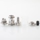 Rekavape NFGTA Style RTA Atomizer - Silver, 3ml, Air Pin 1.0, 1.2, 2.0, 2.5, 3.0, 4.0, 4.5mm, 22mm Diameter