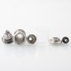 Rekavape NFGTA Style RTA Atomizer - Silver, 3ml, Air Pin 1.0, 1.2, 2.0, 2.5, 3.0, 4.0, 4.5mm, 22mm Diameter