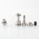 Rekavape NFGTA Style RTA Atomizer - Silver, 5ml, Air Pin 1.0, 1.2, 2.0, 2.5, 3.0, 4.0, 4.5mm, 22mm Diameter
