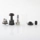 Rekavape NFGTA Style RTA Atomizer - Black, 5ml, Air Pin 1.0, 1.2, 2.0, 2.5, 3.0, 4.0, 4.5mm, 22mm Diameter