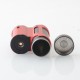 Authentic MECHVAPE Paramour V2 100W VW SBS Box Mod - Black Red, VW 5~100W, 1 x 18650 / 21700