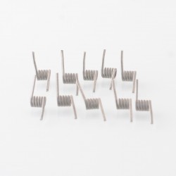 Authentic Thunder Cloud iDot Ni80 Pre-Built Coil 2-Core Clapton Coil - Opposite, 0.32ohm, 26Ga x 2 + 38Ga (10 PCS)