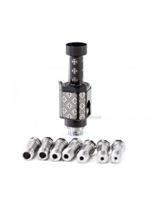 SXK Monarchy The Crown Minimal RBA (TC Mini) Style RBA Bridge for Billet / Boro Box Mod - Black Pattern