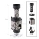 SXK Monarchy The Crown Minimal RBA (TC Mini) Style RBA Bridge for Billet / Boro Box Mod - Black Pattern
