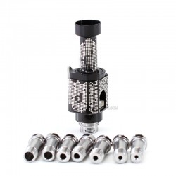SXK Monarchy The Crown Minimal RBA (TC Mini) Style RBA Bridge for Billet / Boro Box Mod - Black D Pattern