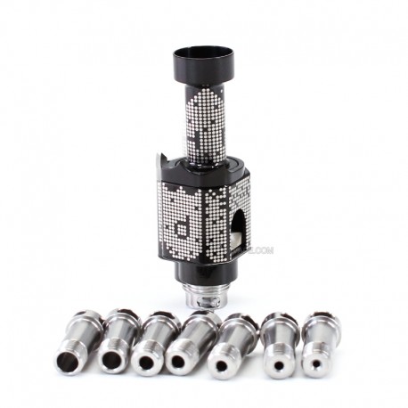 SXK Monarchy The Crown Minimal RBA (TC Mini) Style RBA Bridge for Billet / Boro Box Mod - Black D Pattern