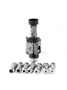 SXK Monarchy The Crown Minimal RBA (TC Mini) Style RBA Bridge for Billet / Boro Box Mod - Black D Pattern