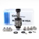SXK Monarchy The Crown Minimal RBA (TC Mini) Style RBA Bridge for Billet / Boro Box Mod - Black D Pattern