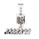 SXK Monarchy The Crown Minimal RBA (TC Mini) Style RBA Bridge for Billet / Boro Box Mod - Silver Pattern