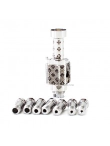 SXK Monarchy The Crown Minimal RBA (TC Mini) Style RBA Bridge for Billet / Boro Box Mod - Silver Pattern