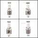 SXK Monarchy The Crown Minimal RBA (TC Mini) Style RBA Bridge for Billet / Boro Box Mod - Silver Pattern