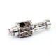 SXK Monarchy The Crown Minimal RBA (TC Mini) Style RBA Bridge for Billet / Boro Box Mod - Silver Pattern