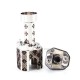SXK Monarchy The Crown Minimal RBA (TC Mini) Style RBA Bridge for Billet / Boro Box Mod - Silver Pattern