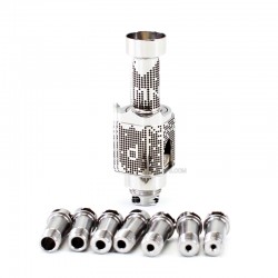 SXK Monarchy The Crown Minimal RBA (TC Mini) Style RBA Bridge for Billet / Boro Box Mod - Silver D Pattern