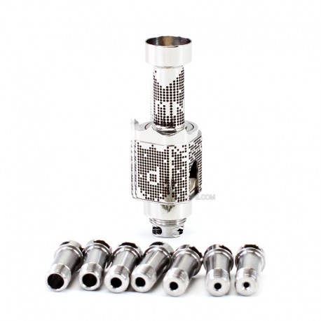 SXK Monarchy The Crown Minimal RBA (TC Mini) Style RBA Bridge for Billet / Boro Box Mod - Silver D Pattern