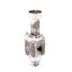 SXK Monarchy The Crown Minimal RBA (TC Mini) Style RBA Bridge for Billet / Boro Box Mod - Silver D Pattern