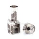 SXK Monarchy The Crown Minimal RBA (TC Mini) Style RBA Bridge for Billet / Boro Box Mod - Silver D Pattern