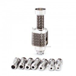 SXK Monarchy The Crown Minimal RBA (TC Mini) Style RBA Bridge for Billet / Boro Box Mod - Silver Y Pattern
