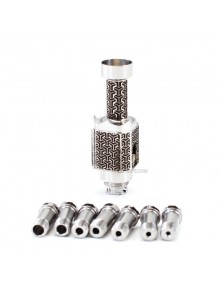 SXK Monarchy The Crown Minimal RBA (TC Mini) Style RBA Bridge for Billet / Boro Box Mod - Silver Y Pattern