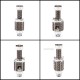 SXK Monarchy The Crown Minimal RBA (TC Mini) Style RBA Bridge for Billet / Boro Box Mod - Silver Y Pattern