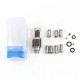 SXK Monarchy The Crown Minimal RBA (TC Mini) Style RBA Bridge for Billet / Boro Box Mod - Silver Y Pattern