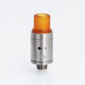 YFTK Hellfire Viper V2 Style RDA Rebuildable Dripping Atomizer w/ BF Pin - Silver, 316 Stainless Steel, 14mm Diameter