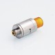 YFTK Hellfire Viper V2 Style RDA Rebuildable Dripping Atomizer w/ BF Pin - Silver, 316 Stainless Steel, 14mm Diameter