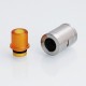 YFTK Hellfire Viper V2 Style RDA Rebuildable Dripping Atomizer w/ BF Pin - Silver, 316 Stainless Steel, 14mm Diameter