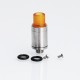 YFTK Hellfire Viper V2 Style RDA Rebuildable Dripping Atomizer w/ BF Pin - Silver, 316 Stainless Steel, 14mm Diameter
