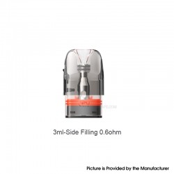 [Ships from Bonded Warehouse] Authentic GeekVape Q Pod Cartridge for Sonder Q / Q2 / Q Lite, Wenax Q Kit - 3ml, 0.6ohm Side Fill