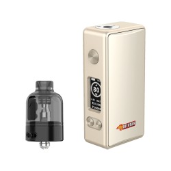 Authentic MECHVAPE X Nitrous Pocket 80W Box Mod Starter Kit - PEEK, VW 5~80W, 1 x 18650