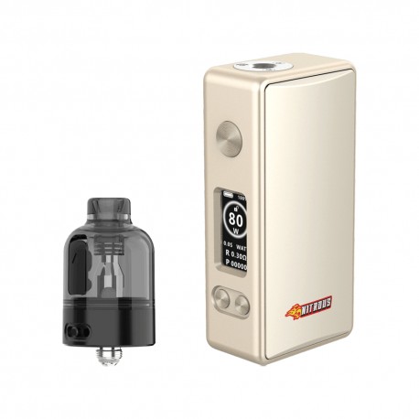 Authentic MECHVAPE X Nitrous Pocket 80W Box Mod Starter Kit - PEEK, VW 5~80W, 1 x 18650