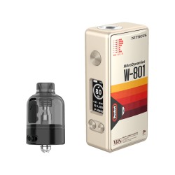 Authentic MECHVAPE X Nitrous Pocket 80W Box Mod Starter Kit - VHS Dynamics PEEK, VW 5~80W, 1 x 18650