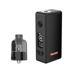 Authentic MECHVAPE X Nitrous Pocket 80W Box Mod Starter Kit - Black, VW 5~80W, 1 x 18650