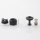 Authentic Ambition Mods Bi2hop MTL RTA (Bishop V2) Atomizer - Silver, 4.0ml, 0.8 / 1.0 / 1.2mm Air Pin, 22mm