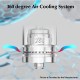 Authentic Ambition Mods Revorie MTL RTA Rebuildable Atomizer - Silver, Air Pins 0.8, 1.0, 1.2mm, 5.0ml, 23mm Diameter