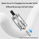 Authentic Ambition Mods Revorie MTL RTA Rebuildable Atomizer - Silver, Air Pins 0.8, 1.0, 1.2mm, 5.0ml, 23mm Diameter